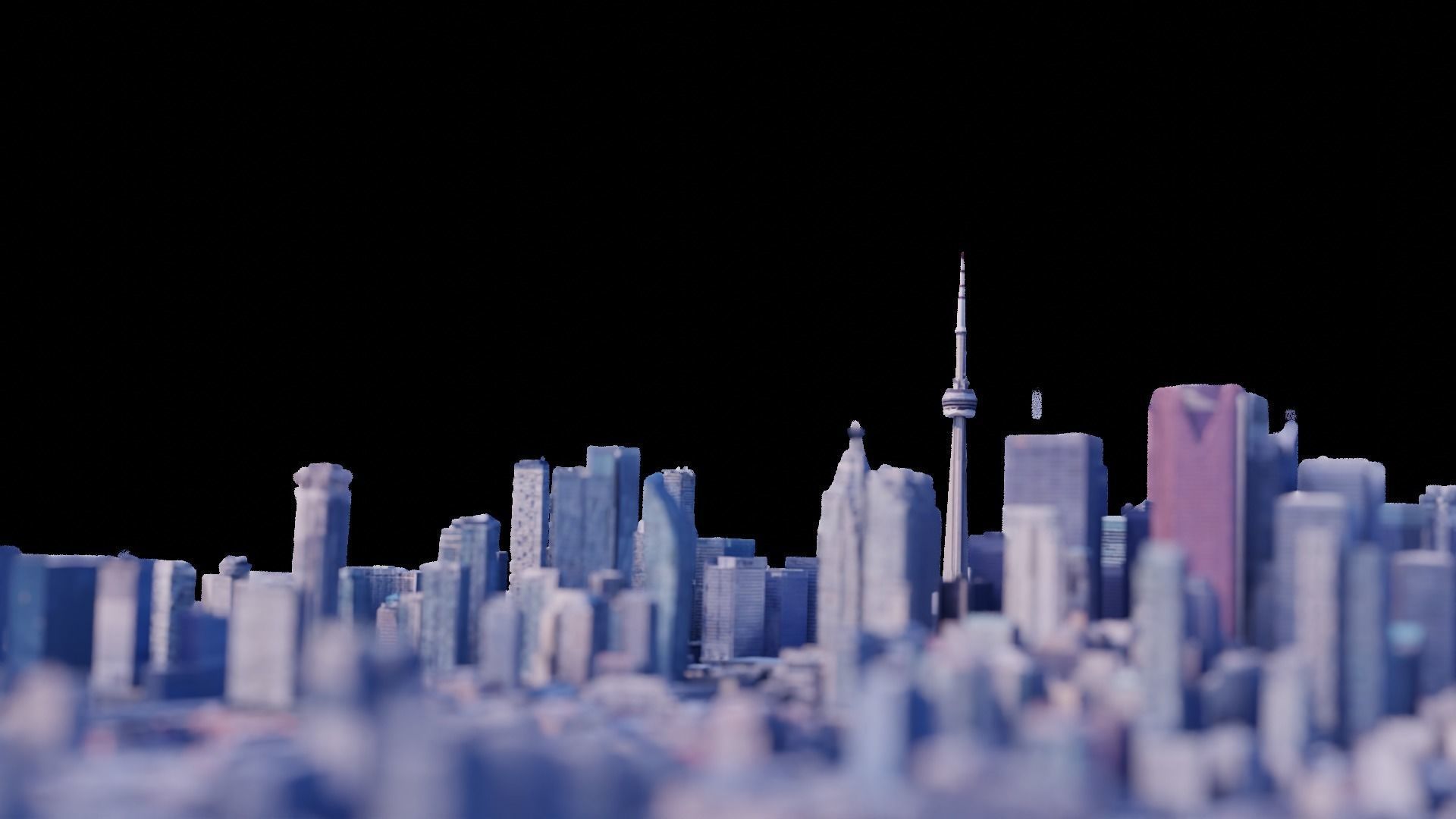Realistic Toronto Scan - Multiple Qualities Low-poly 3D model_10