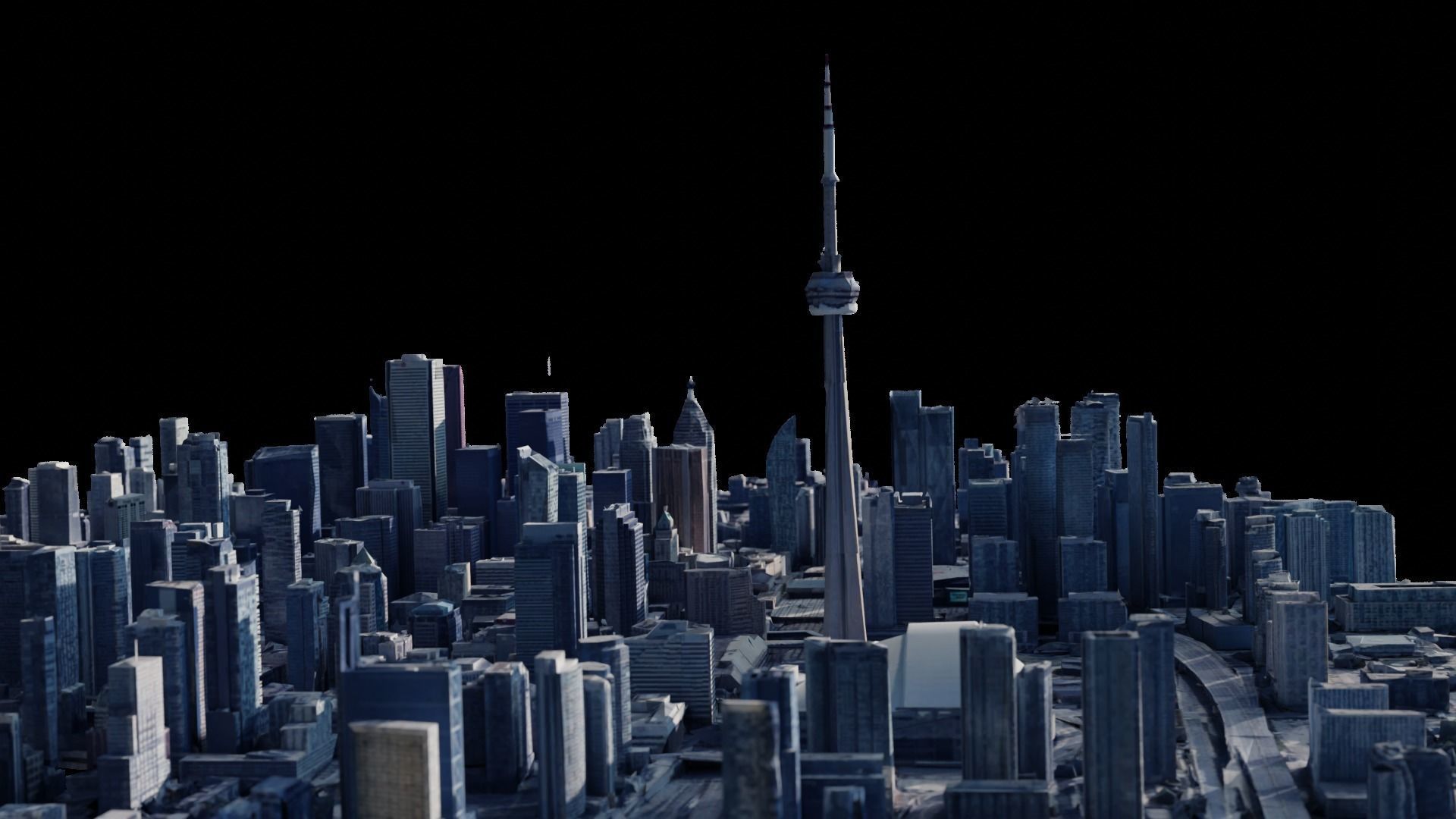 Realistic Toronto Scan - Multiple Qualities Low-poly 3D model_8
