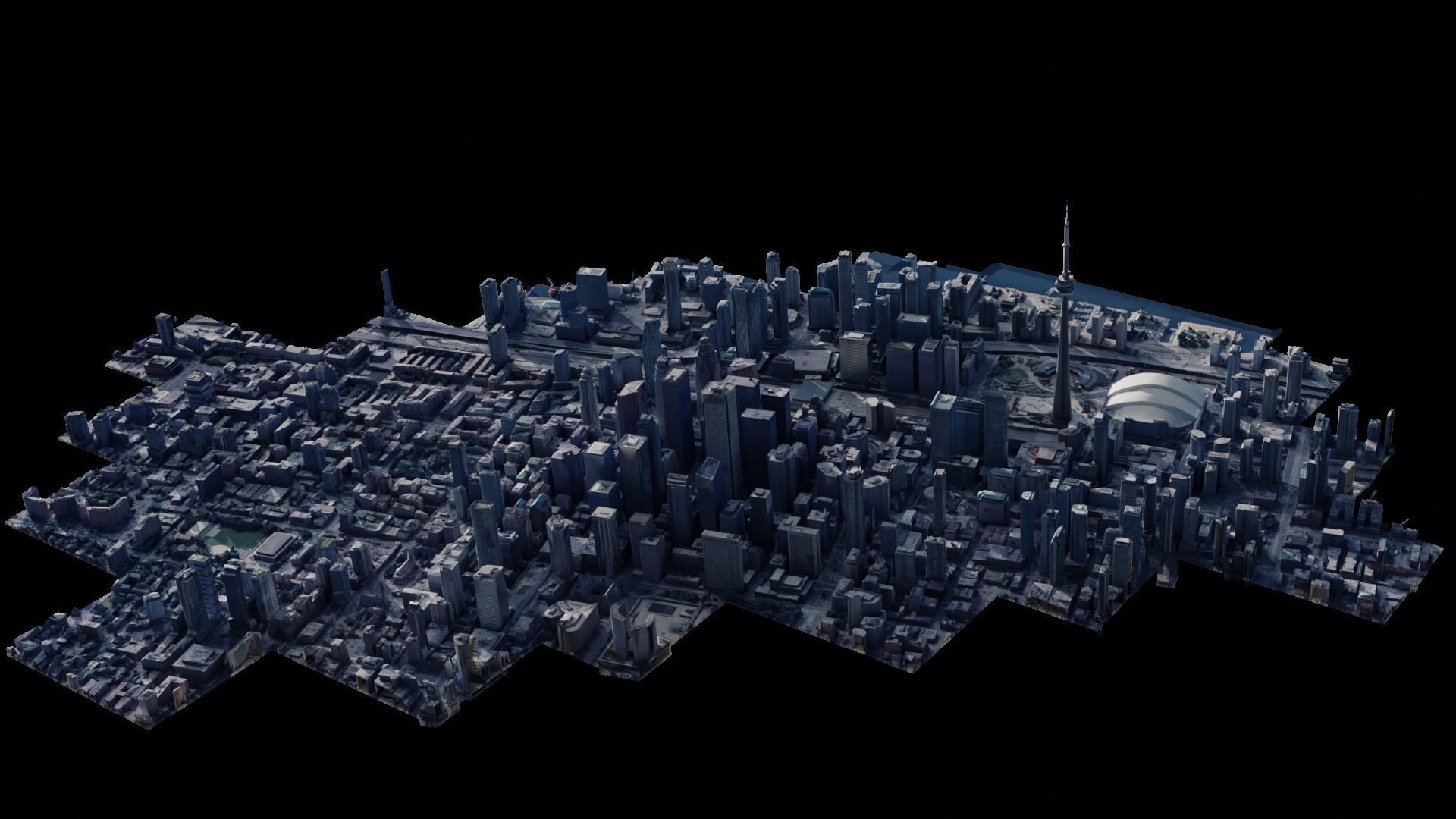 Realistic Toronto Scan - Multiple Qualities Low-poly 3D model_7