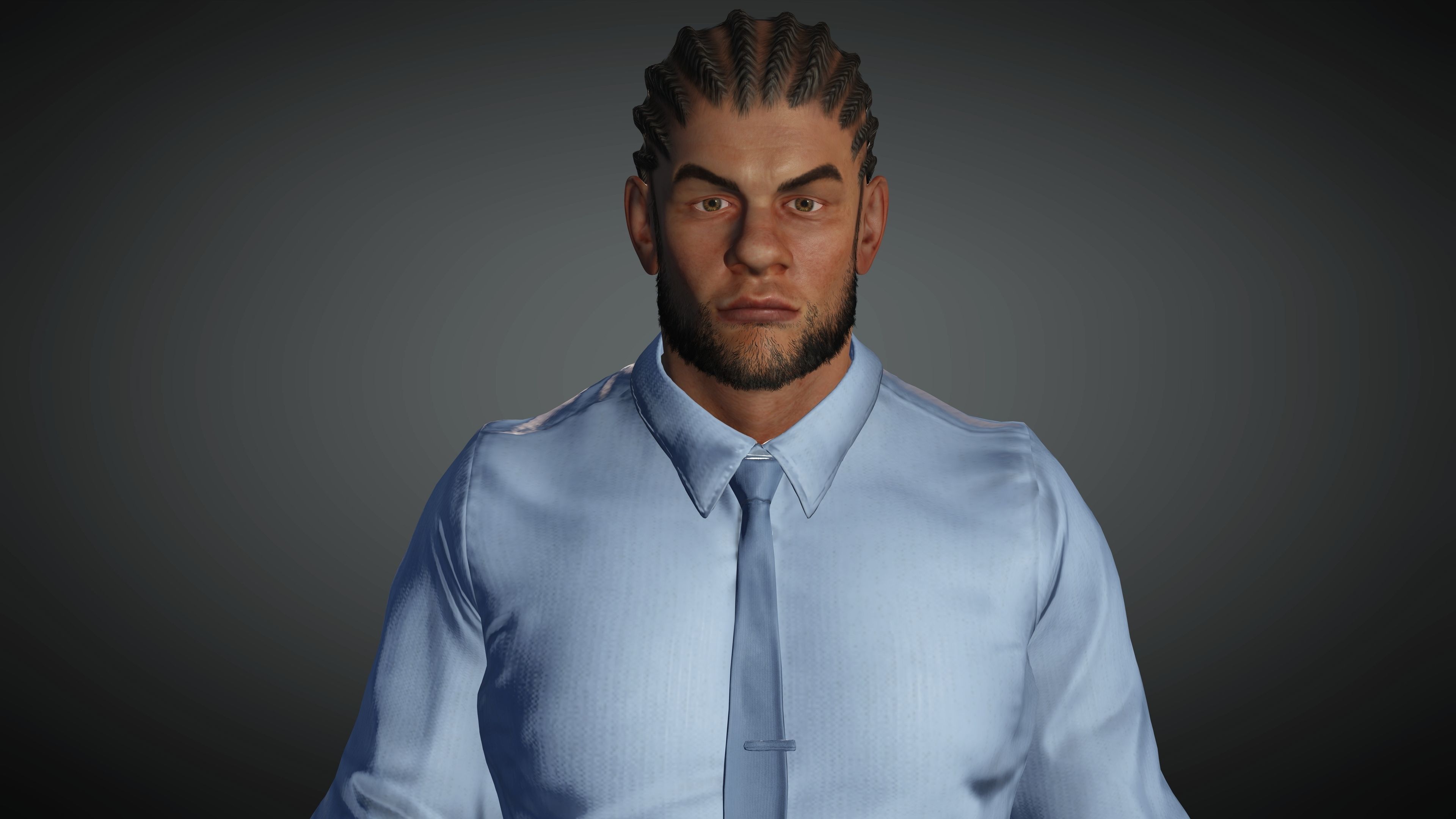 Model Business Man Low-poly 3D model_8