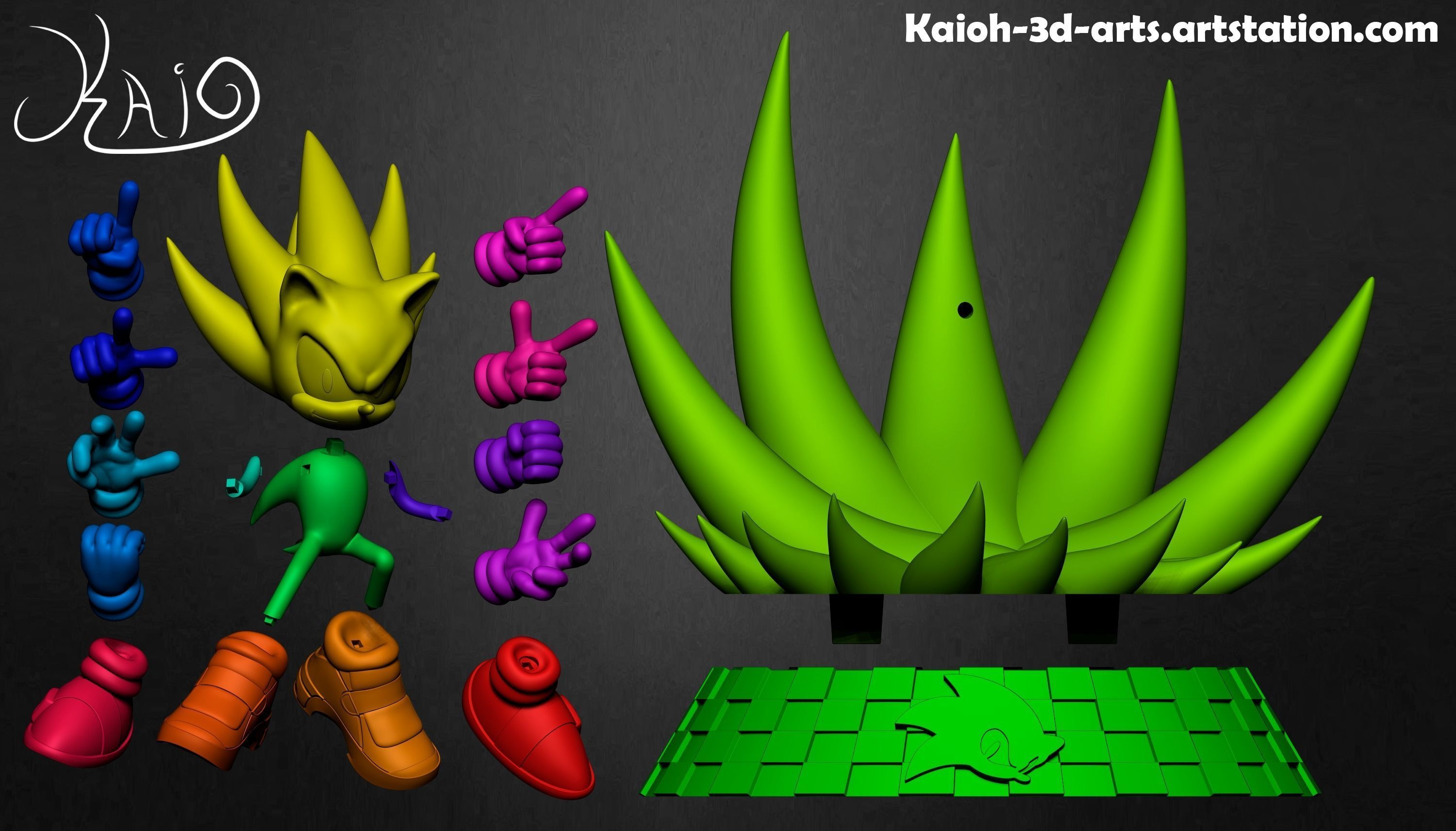 Super Sonic - The Power to Save the World 3D print model_19