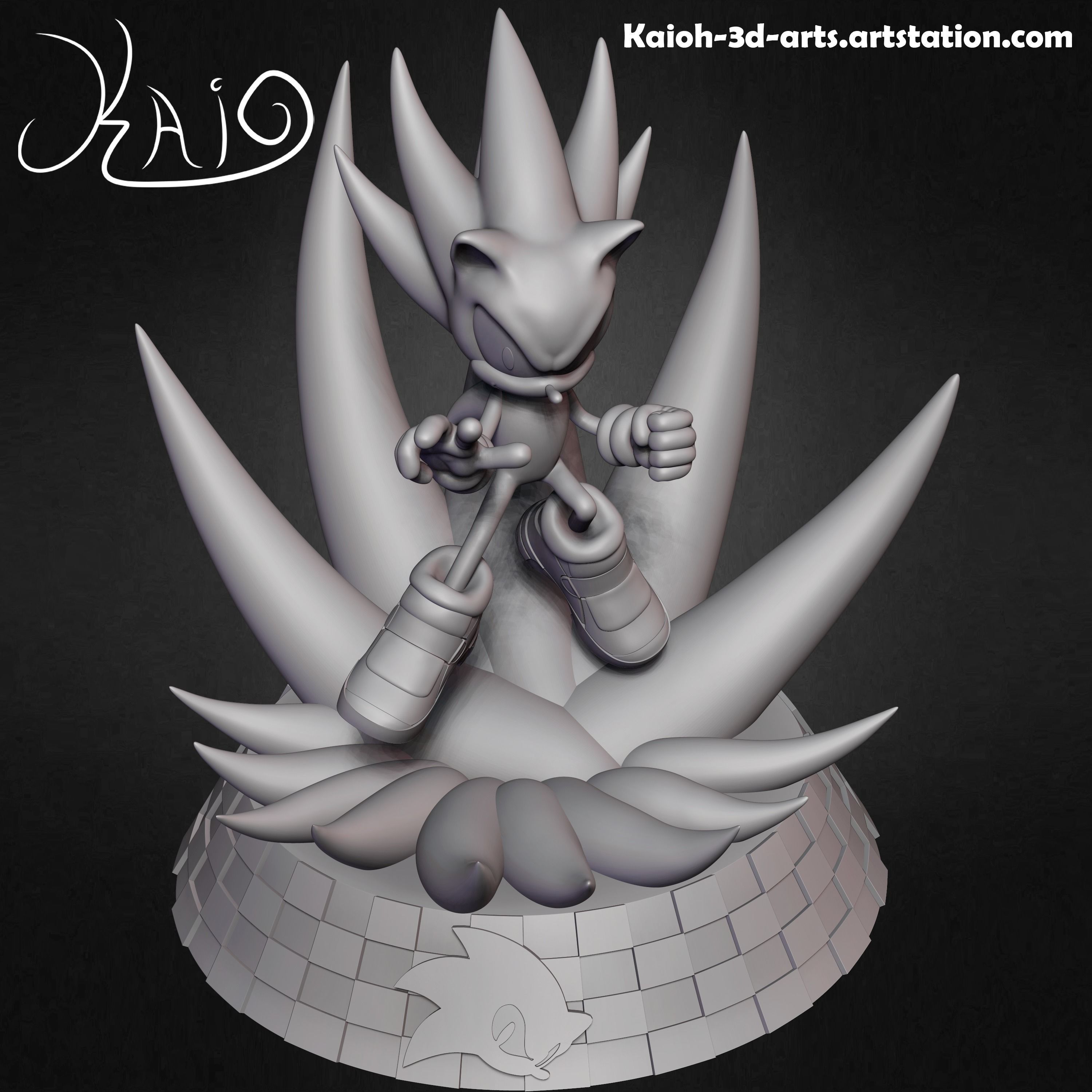 Super Sonic - The Power to Save the World 3D print model_11