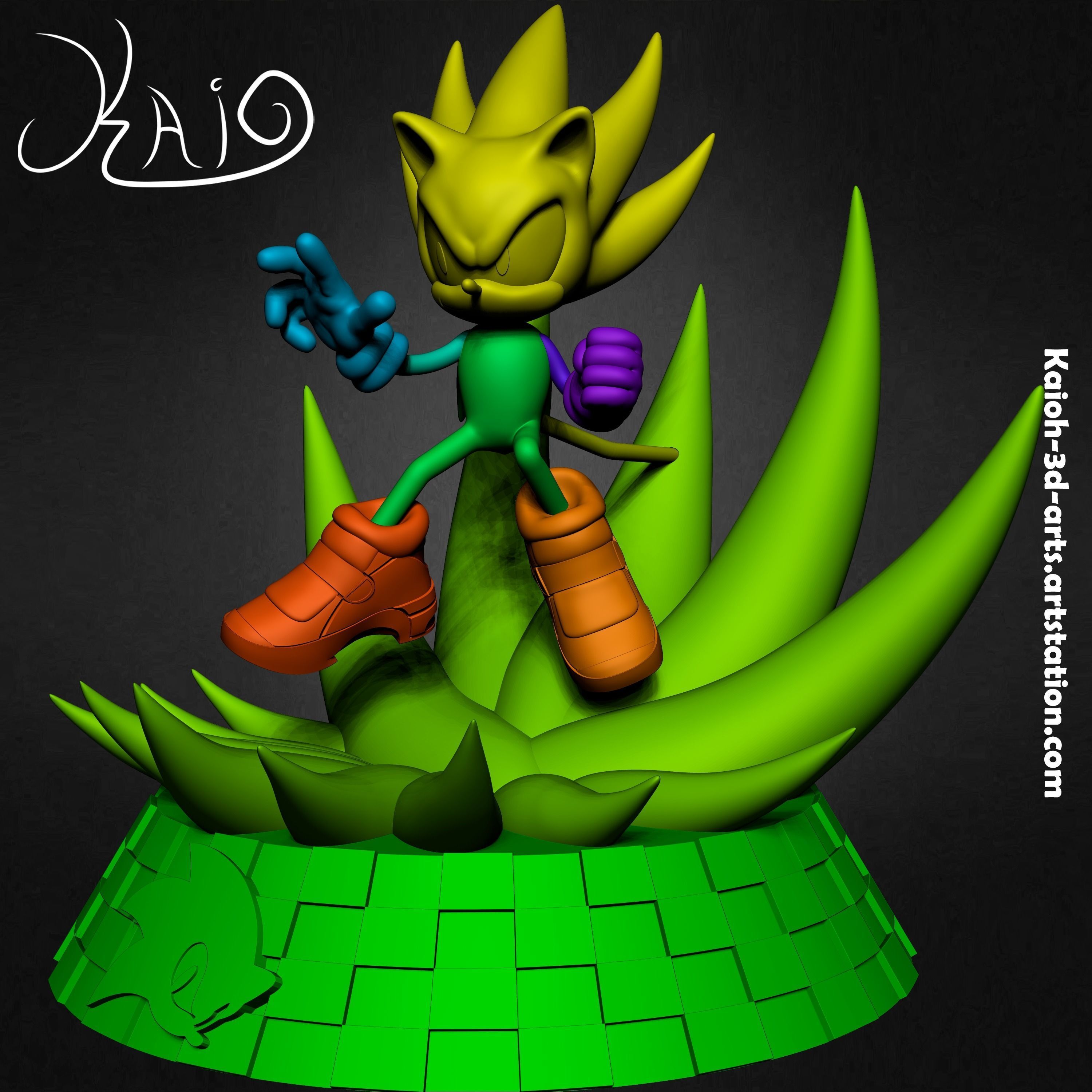 Super Sonic - The Power to Save the World 3D print model_17