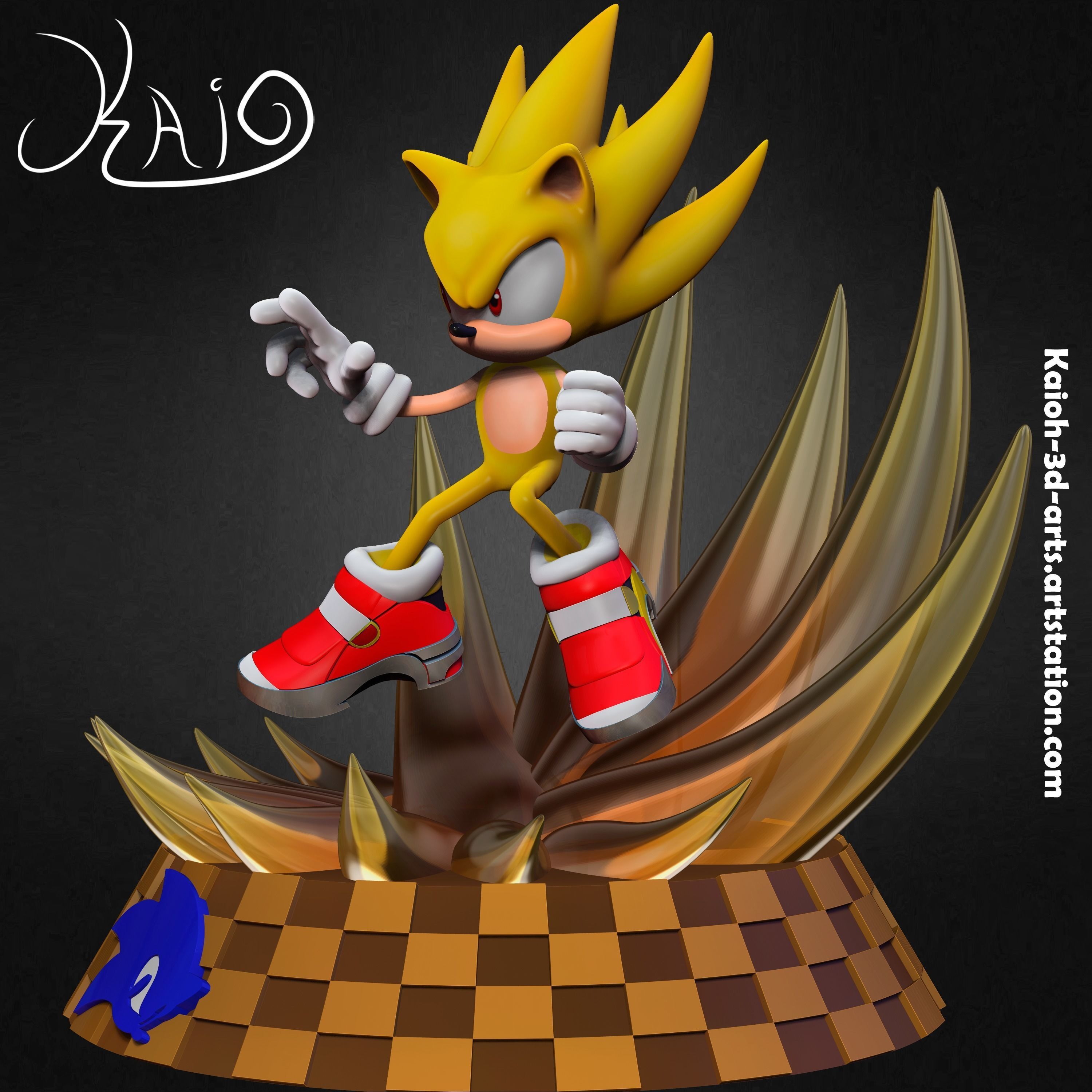 Super Sonic - The Power to Save the World 3D print model_8