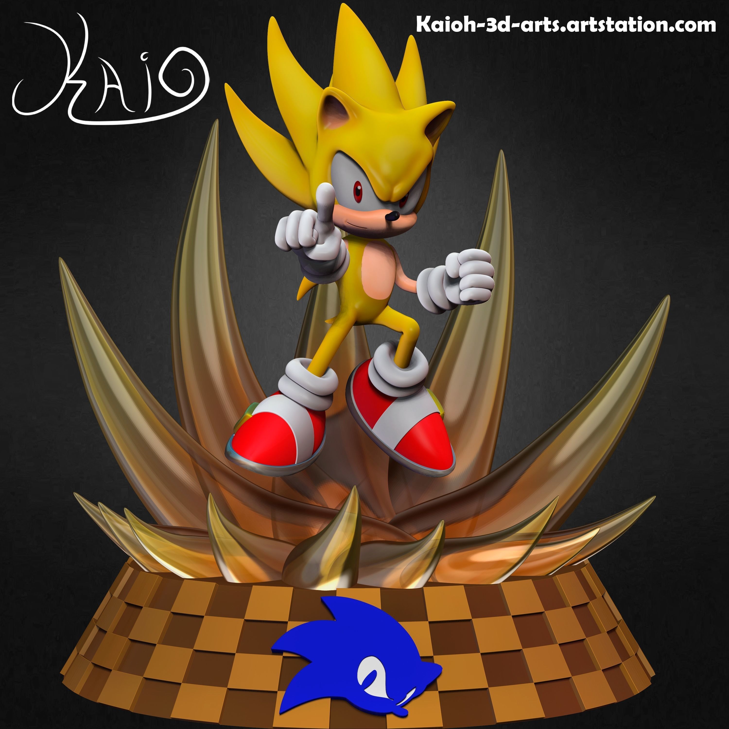 Super Sonic - The Power to Save the World 3D print model_12