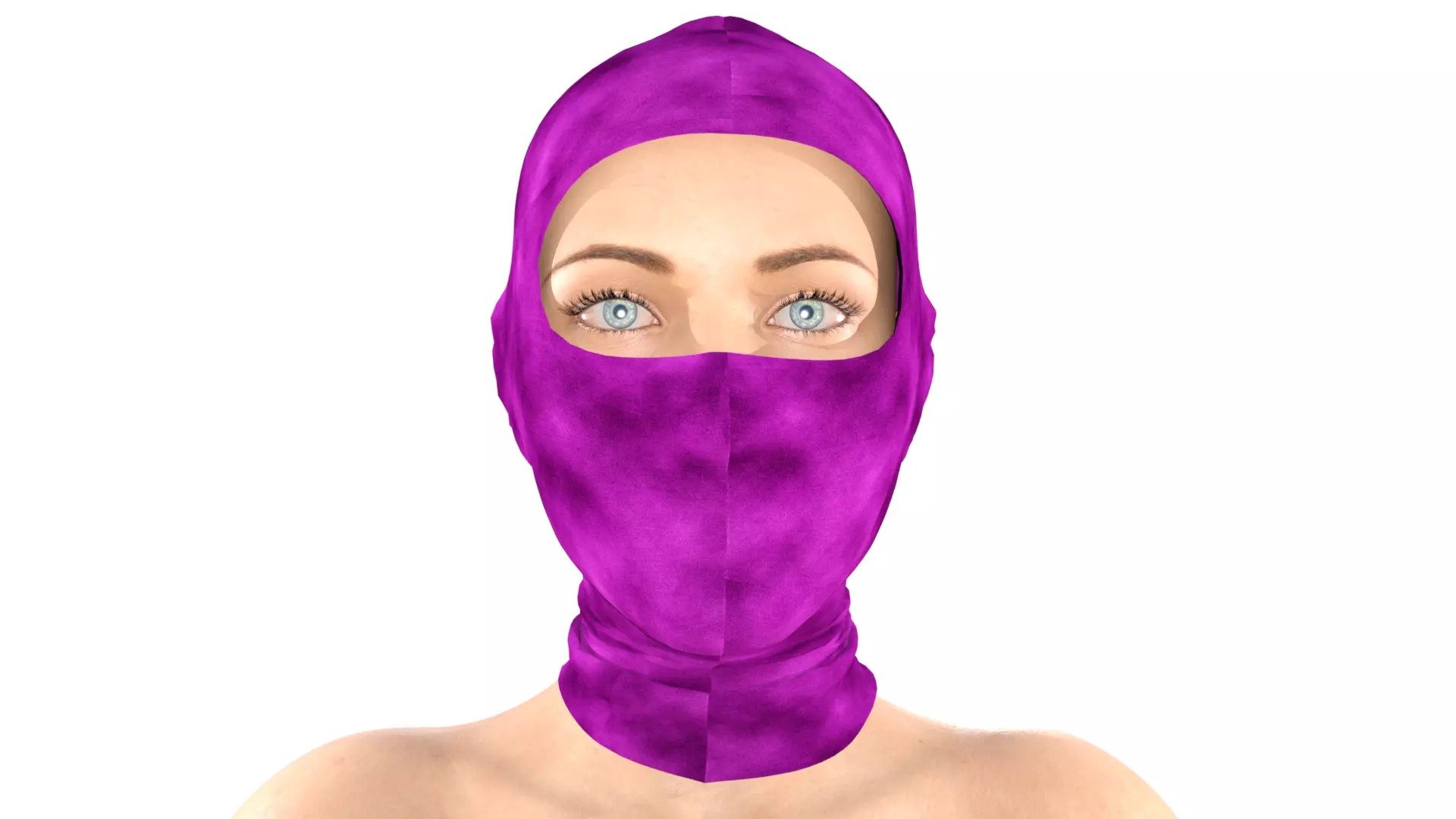 Purple Balaclava Free 3D model