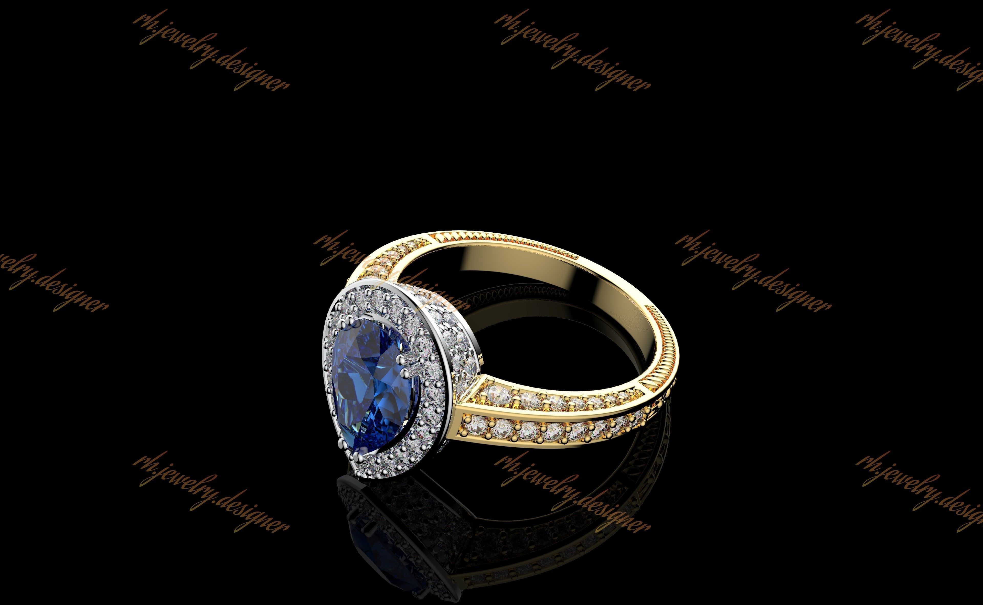 Gold N1051 3D print model_10