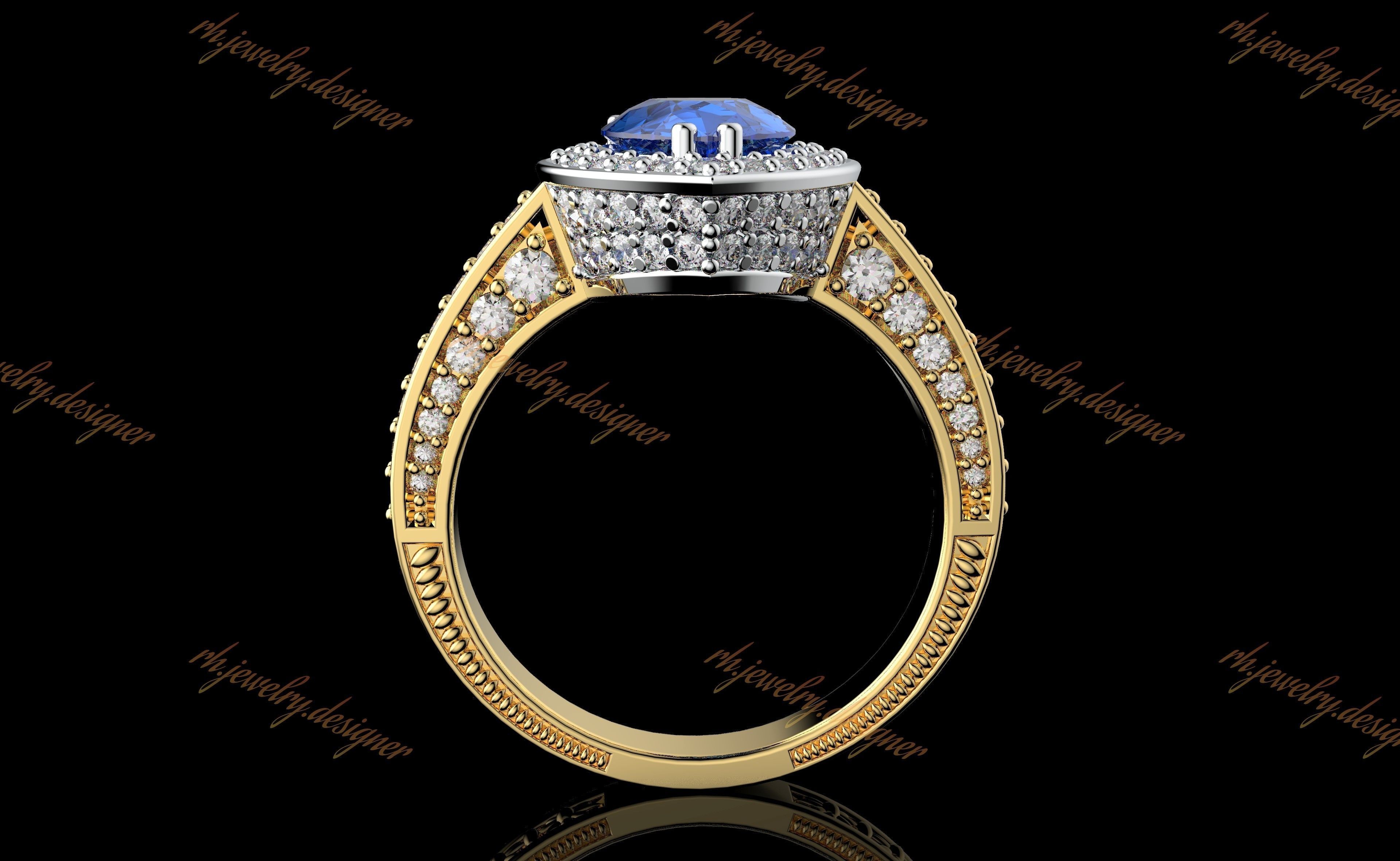 Gold N1051 3D print model_3