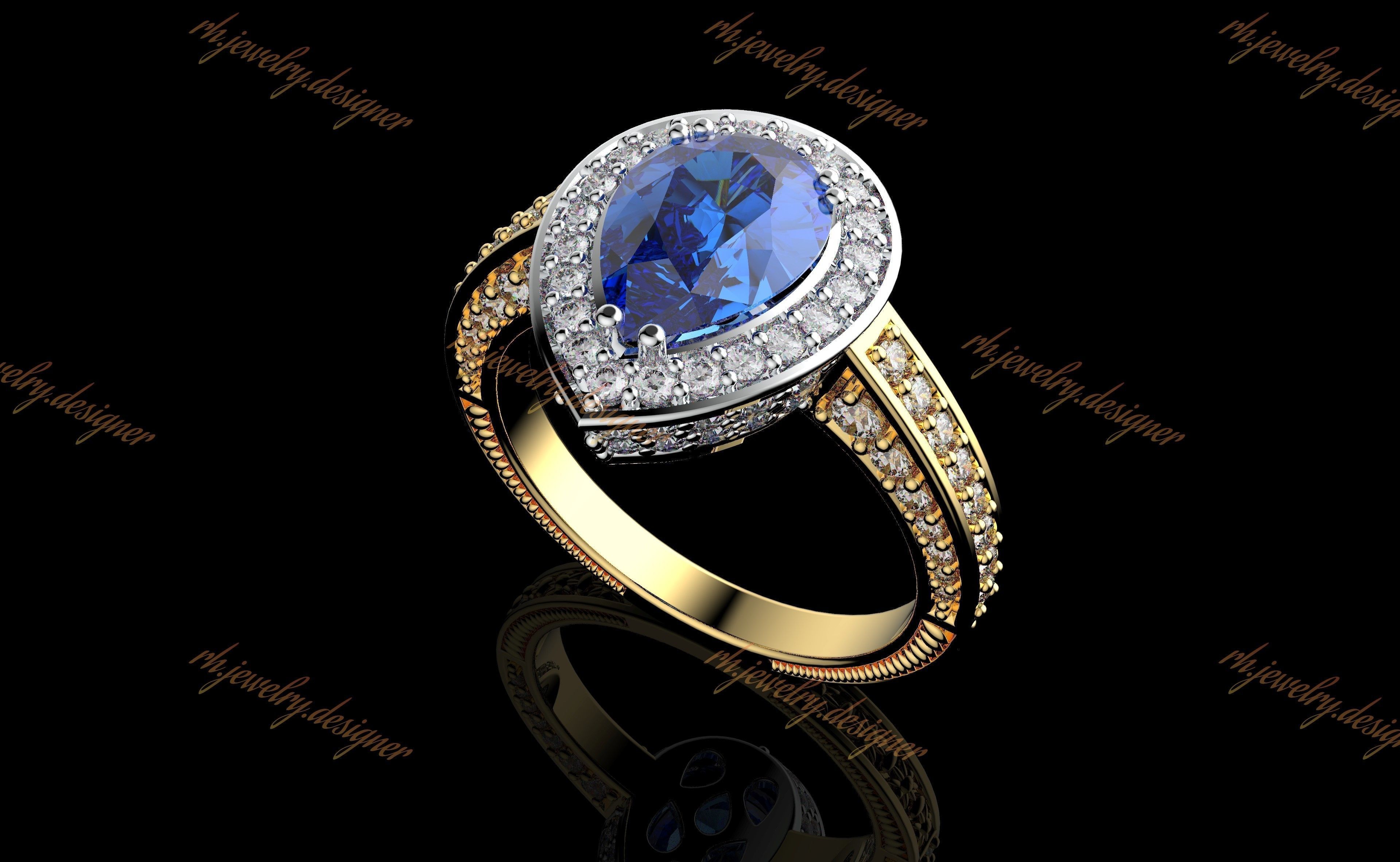 Gold N1051 3D print model_2