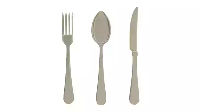 Silverware Set Fork Spoon And Knife