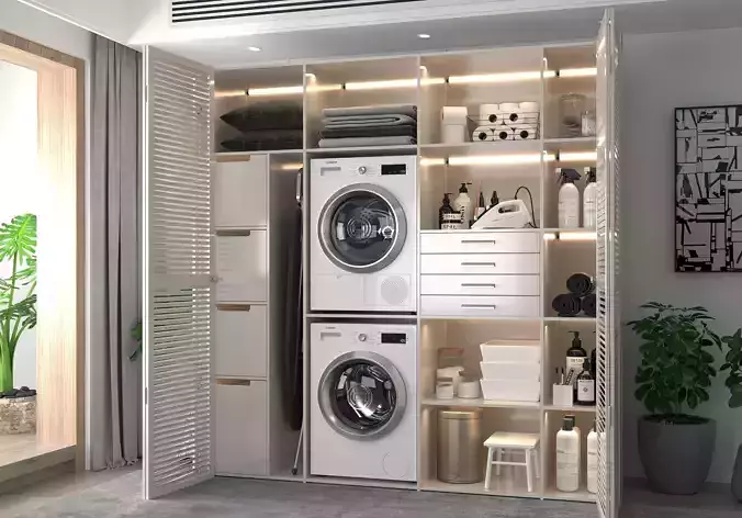 Laundry Storage Cabinet Modern