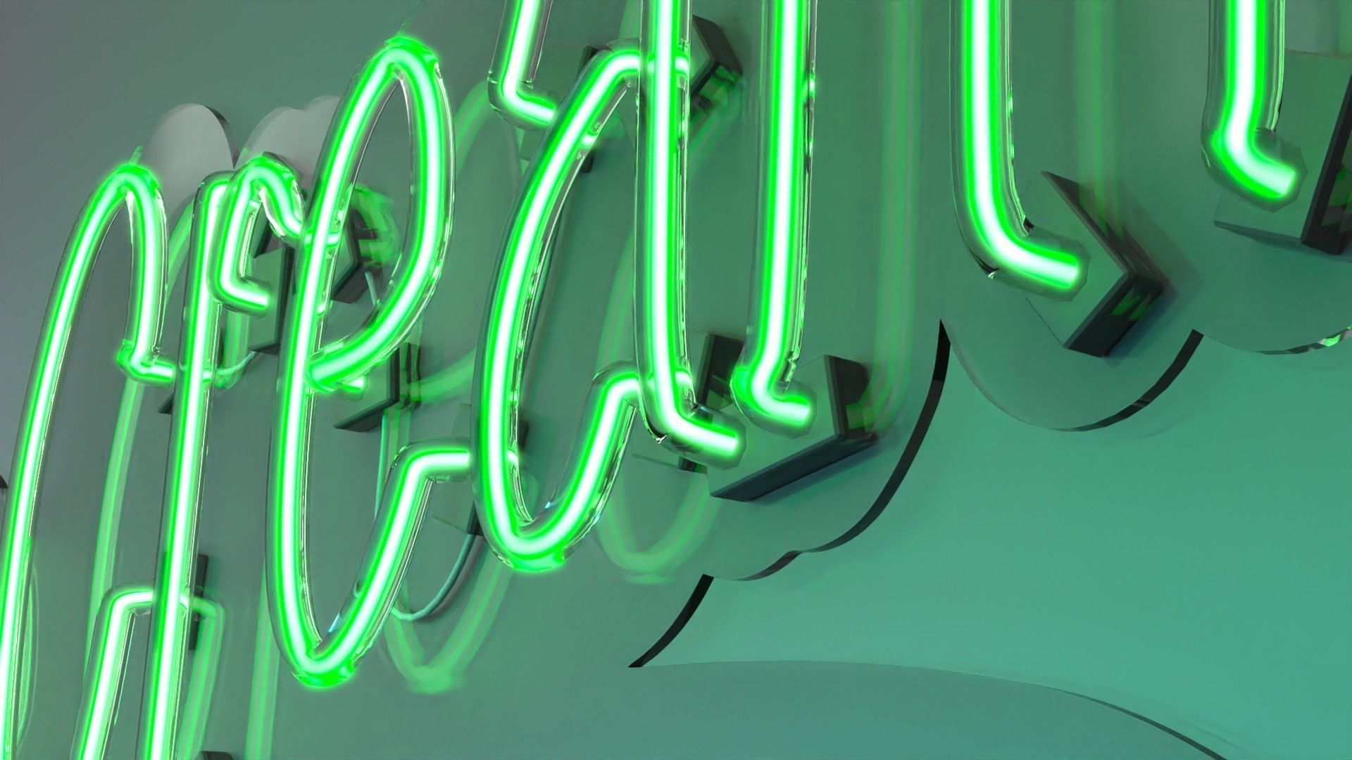 Ice Cream 5 - Neon Sign 3D model_2