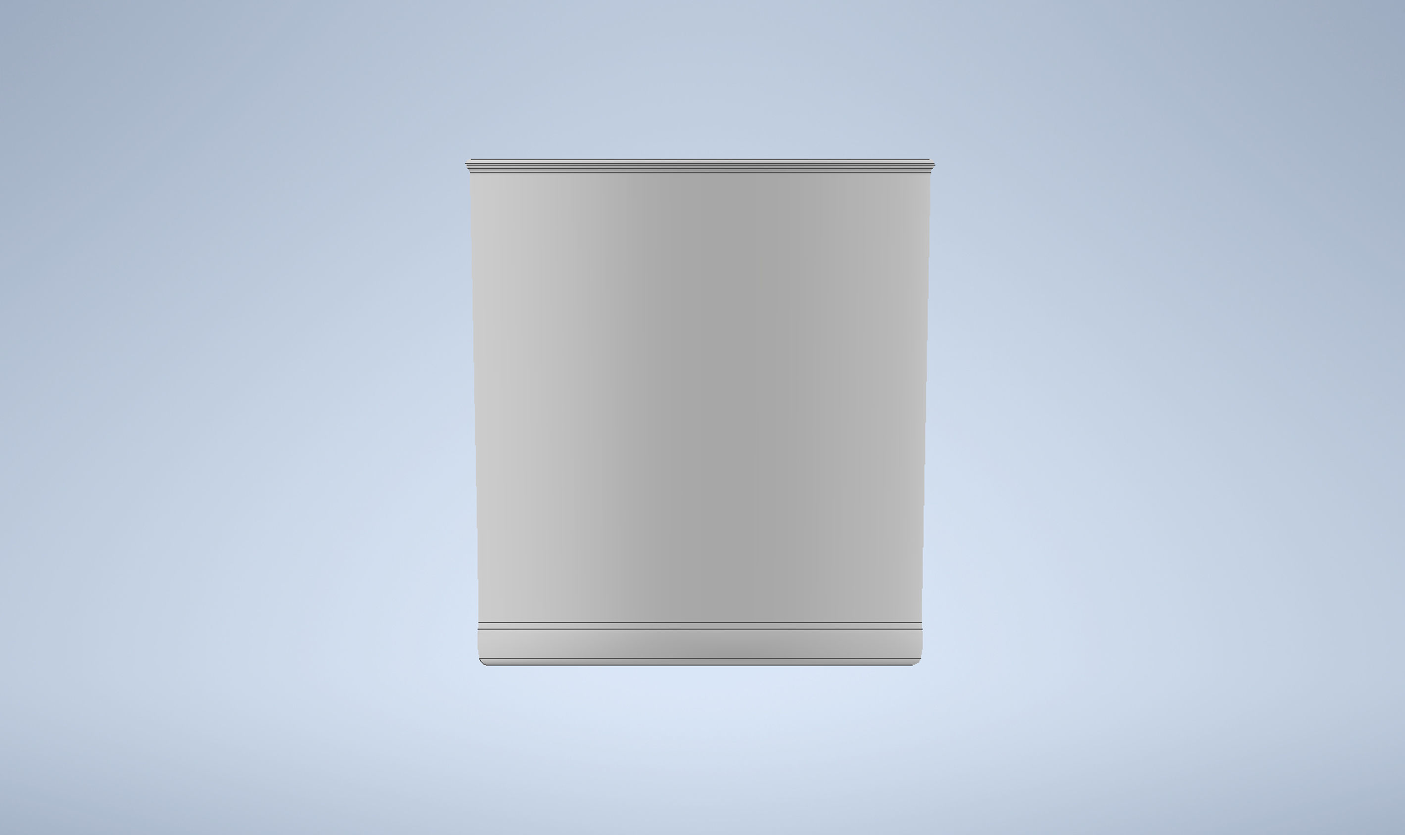 Candle in Glass Low-poly 3D model_4
