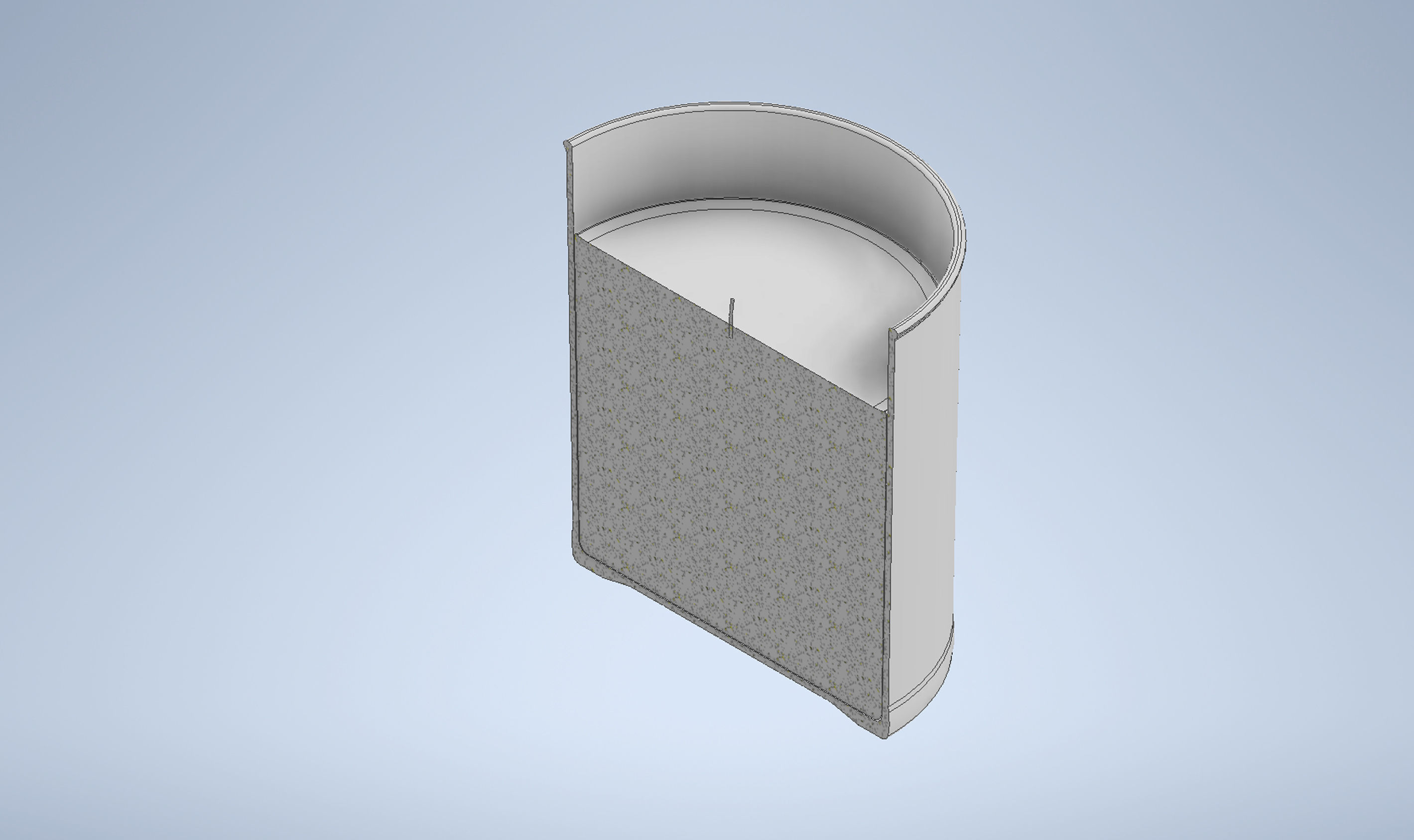 Candle in Glass Low-poly 3D model_6