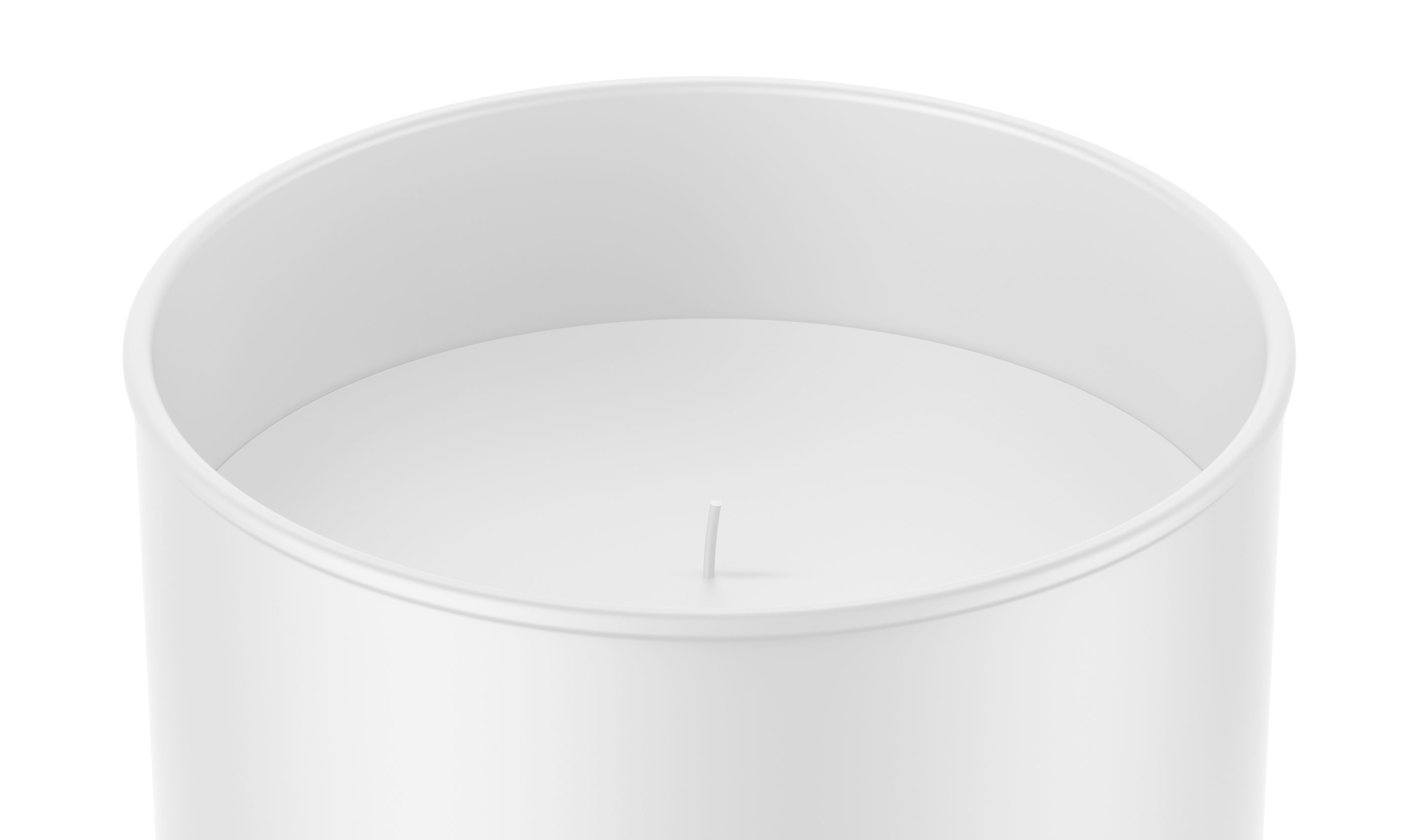 Candle in Glass Low-poly 3D model_1