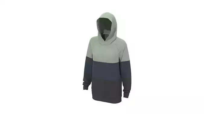 3D Hoodie Long Sleeve 3D model