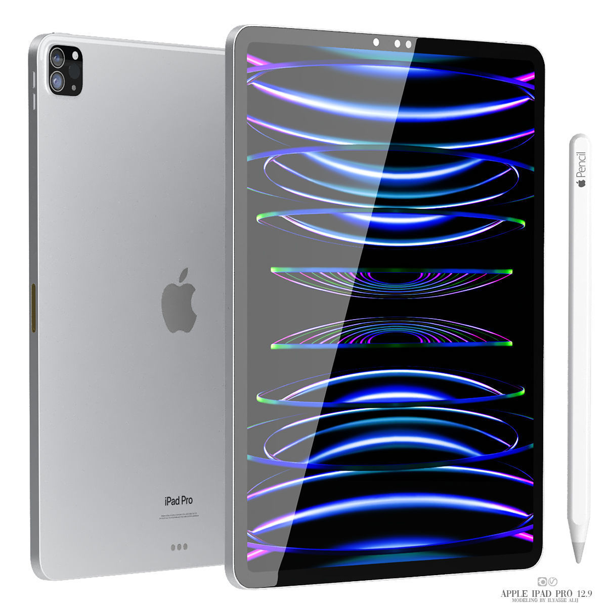 apple electronics collection 03 3D model_8