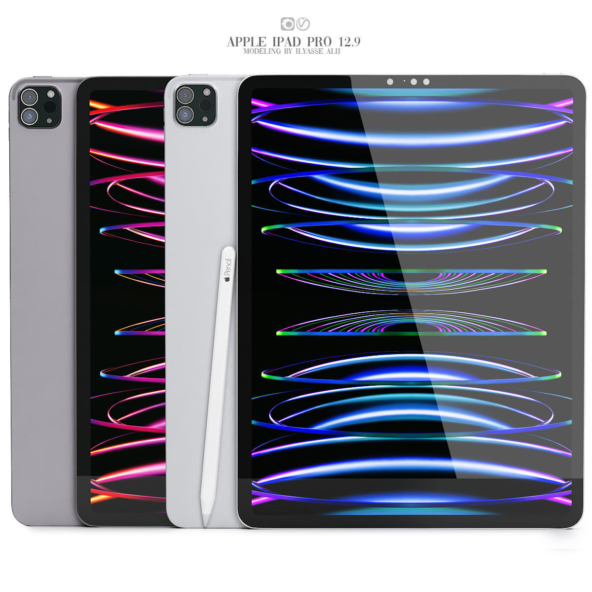 apple electronics collection 03 3D model_4