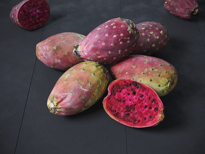 Prickly Pear - Cactus Fruit 3D model 3