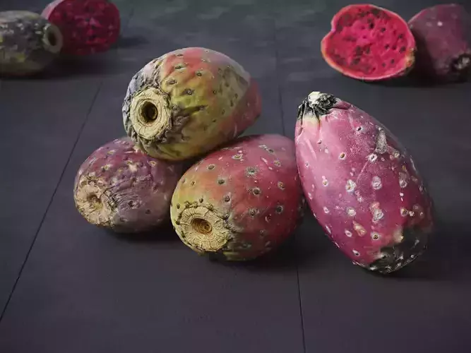 Prickly Pear - Cactus Fruit 3D model