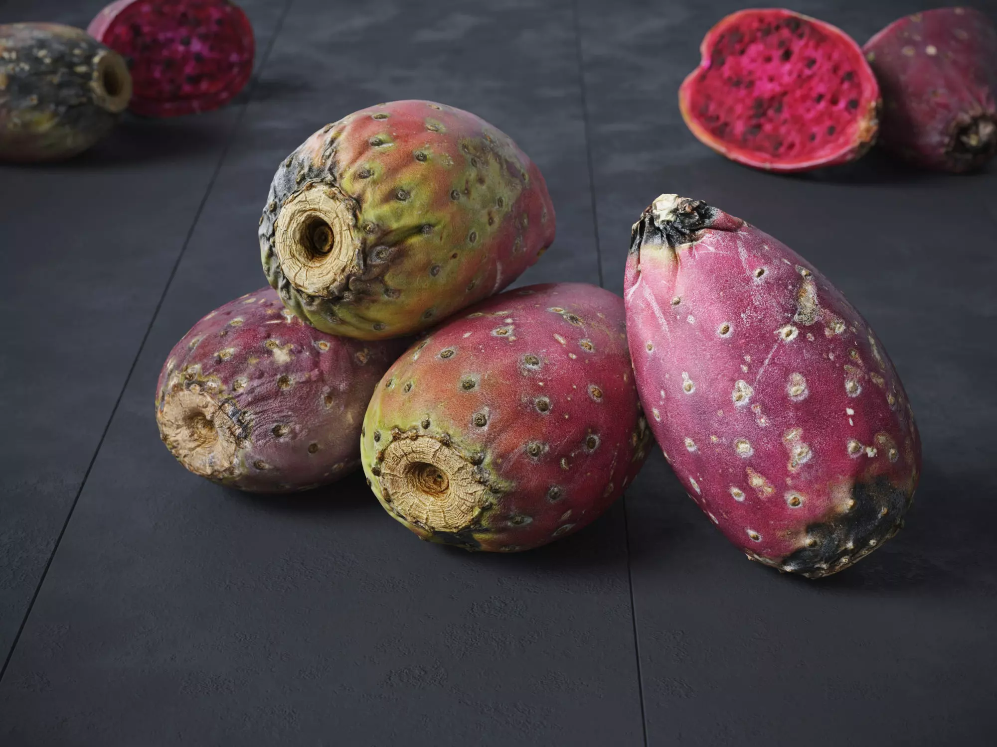 Prickly Pear - Cactus Fruit 3D model_0