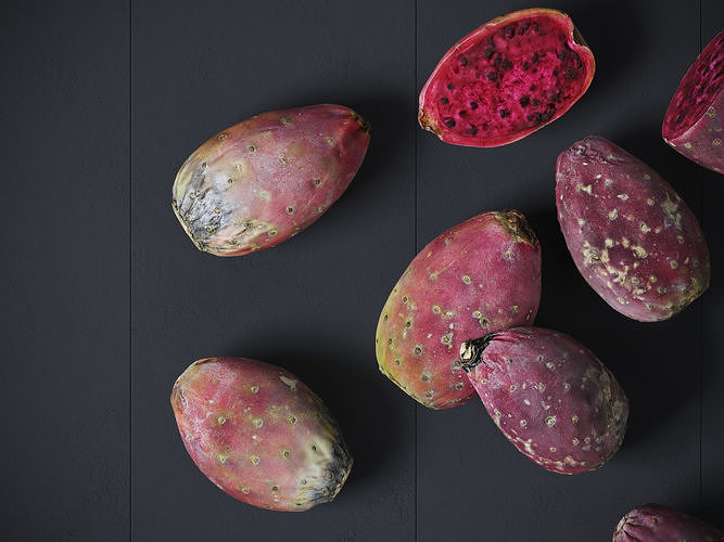 Prickly Pear - Cactus Fruit 3D model 5