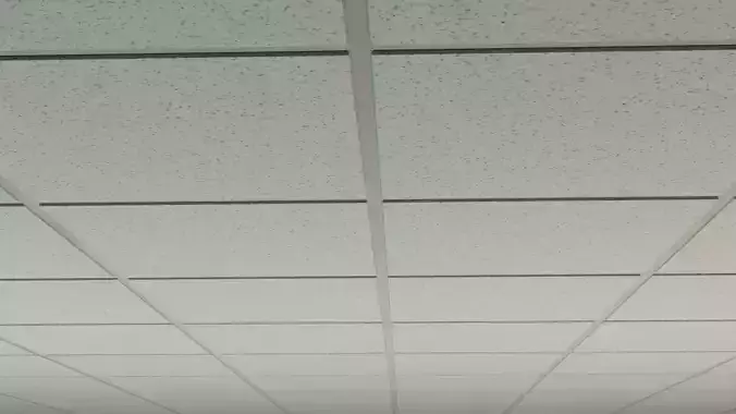 Drop Ceiling Grid Array Low-poly 3D model