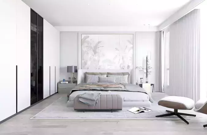 Home Modern bedroom villa decoration