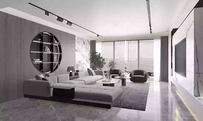 living room Modern