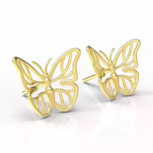 Butterfly Earrings Brinco Borboleta 3D print model