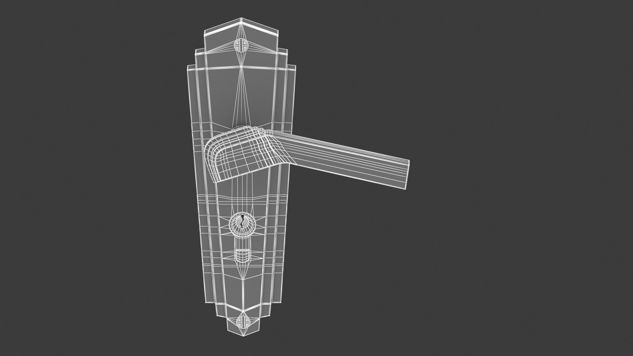 100 Door Handles Collection  3D model_11