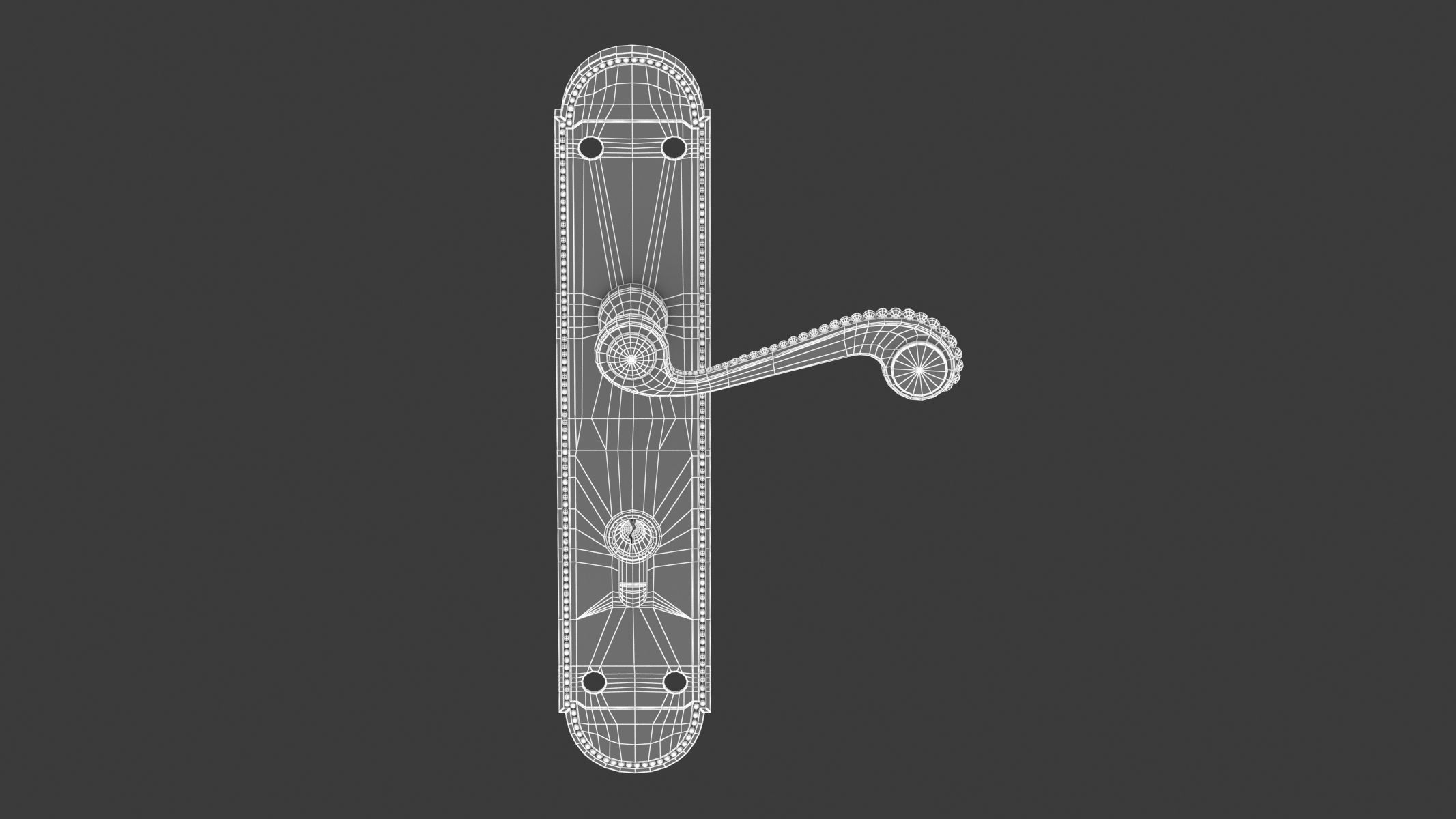100 Door Handles Collection  3D model_45