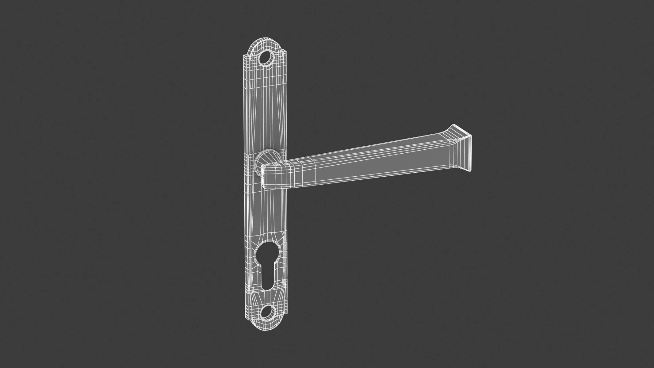 100 Door Handles Collection  3D model_93
