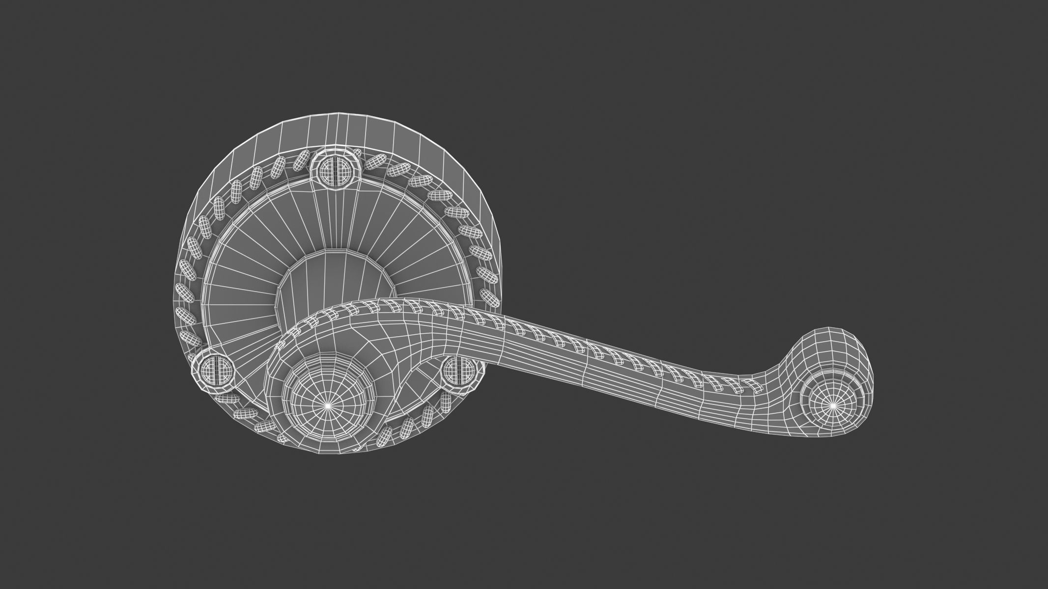 100 Door Handles Collection  3D model_35