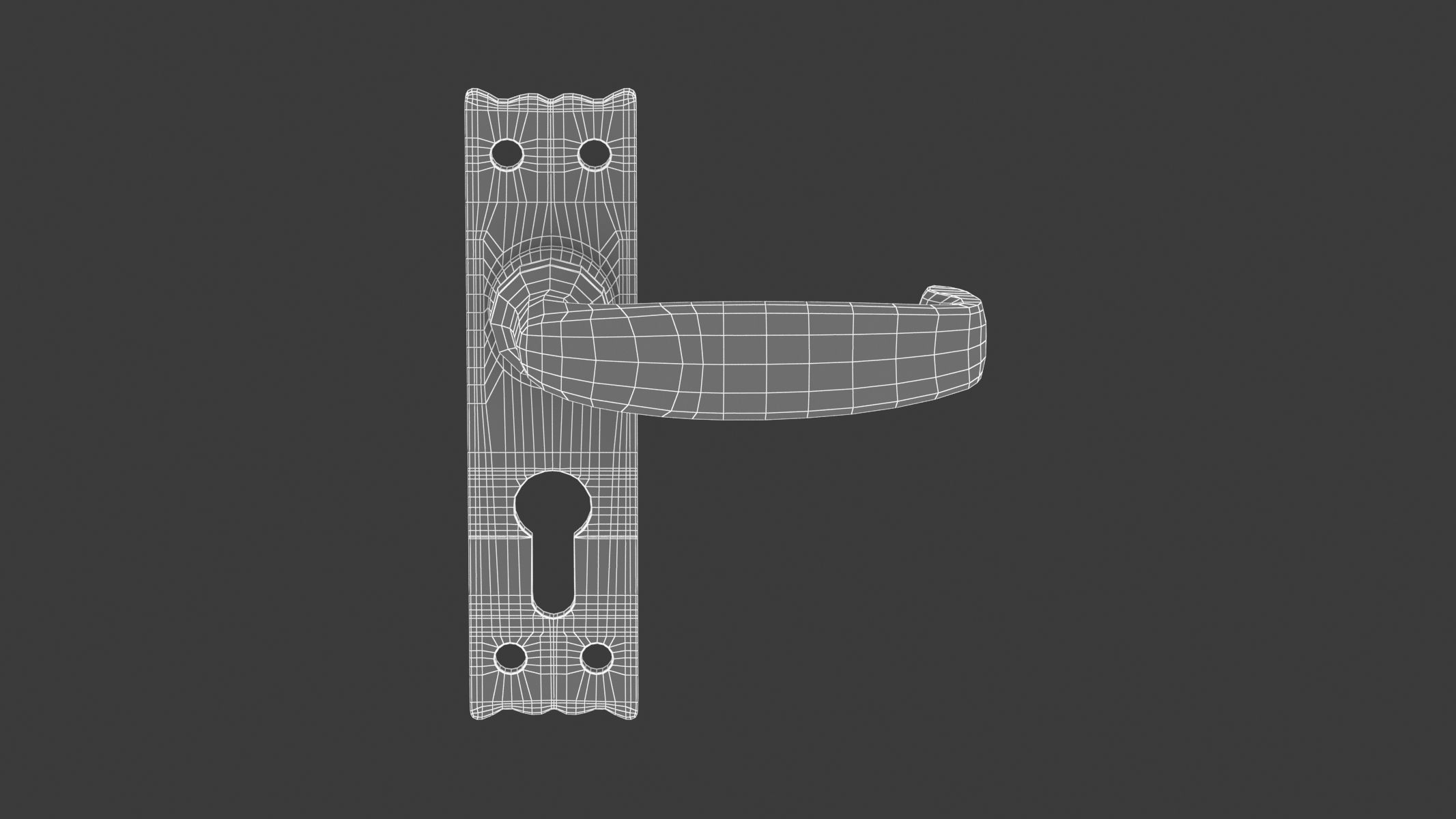 100 Door Handles Collection  3D model_89