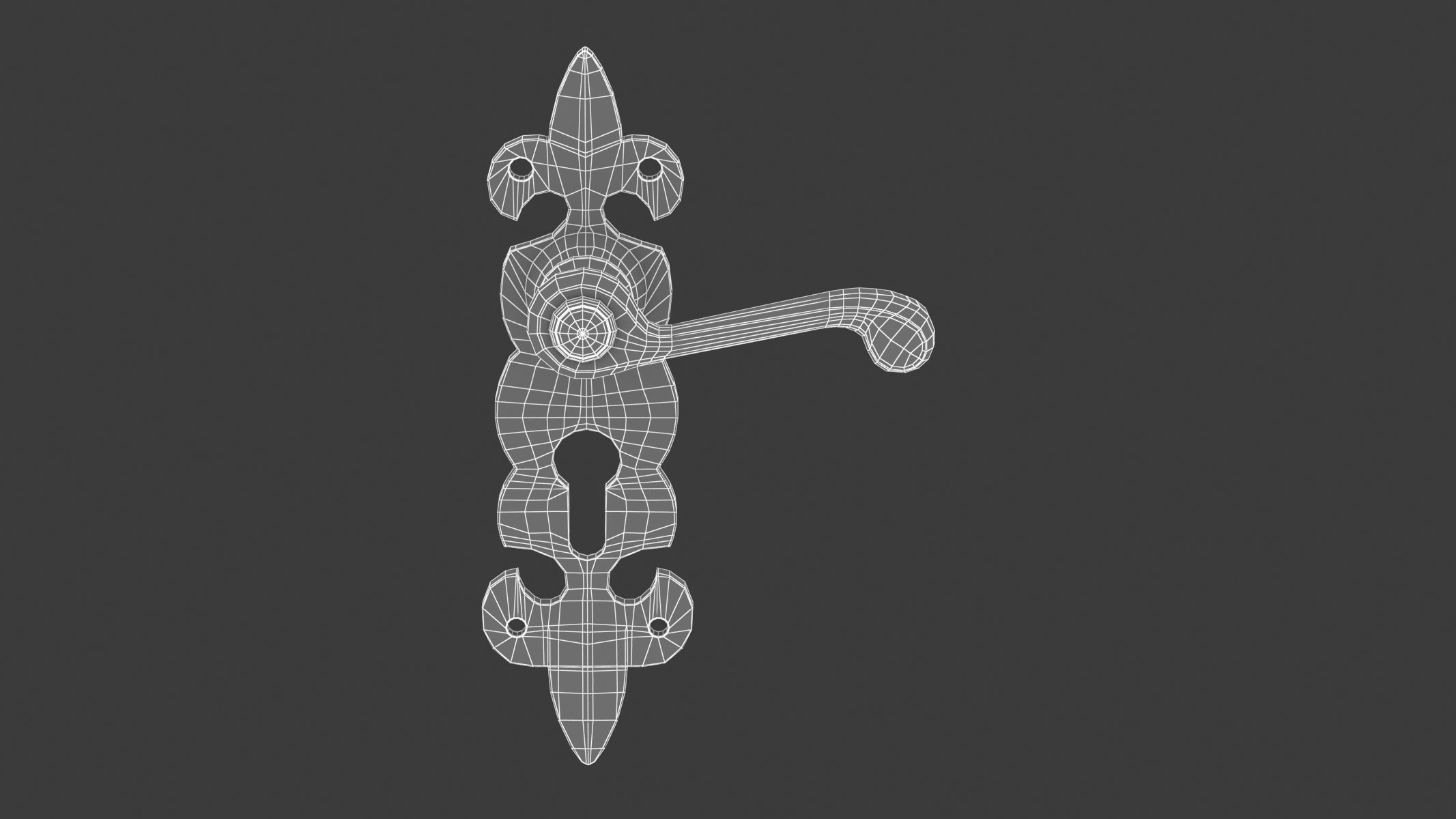 100 Door Handles Collection  3D model_81