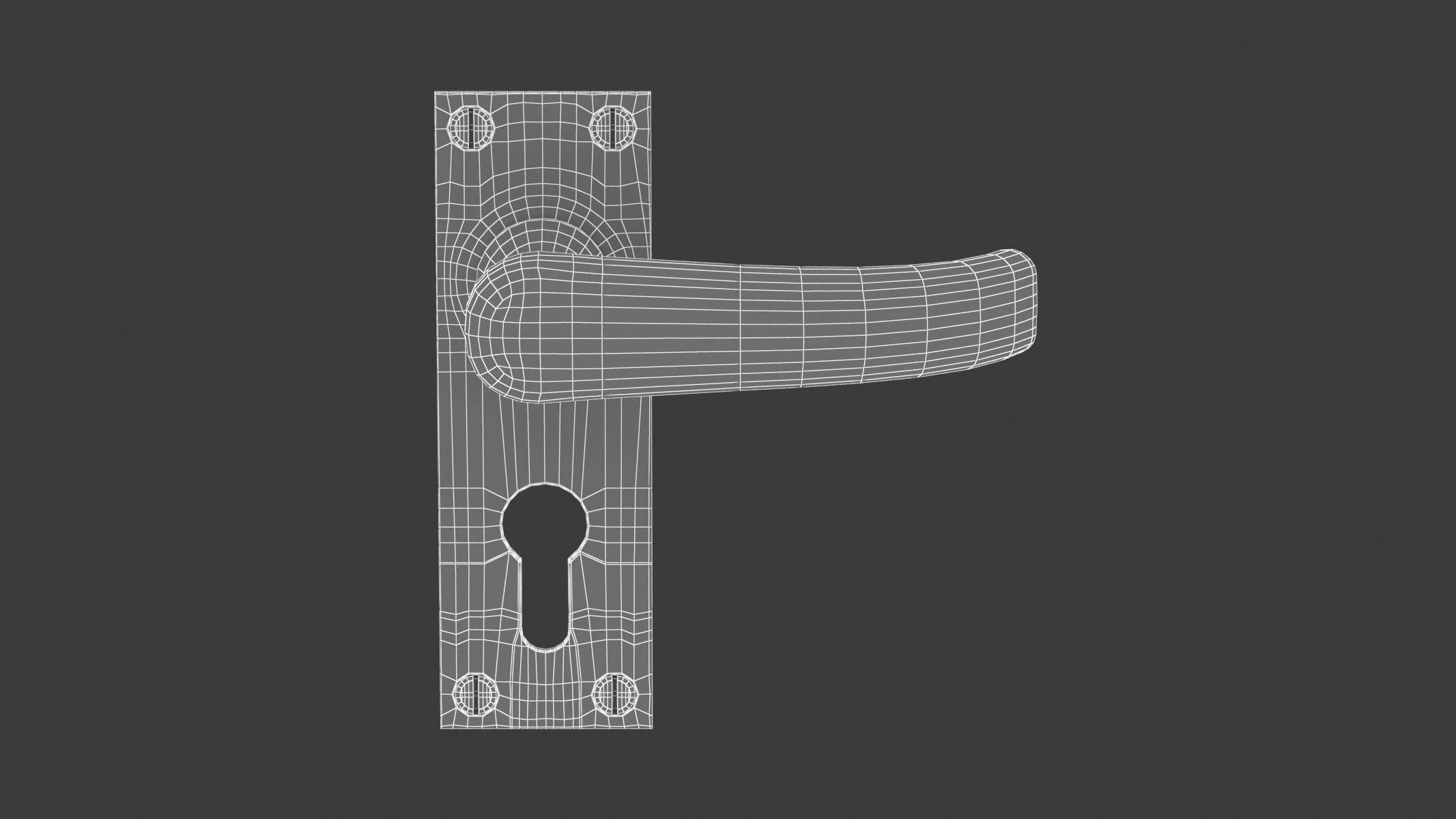 100 Door Handles Collection  3D model_33