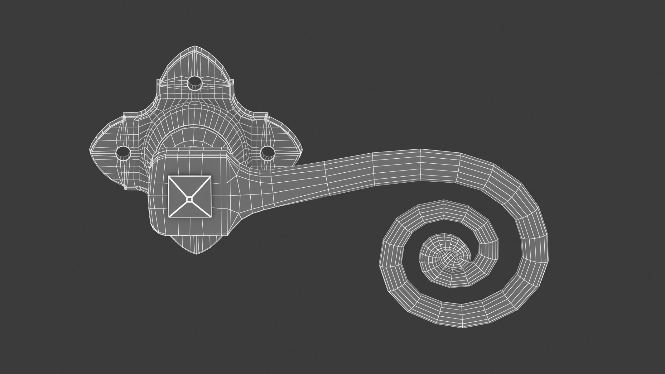 100 Door Handles Collection  3D model_59