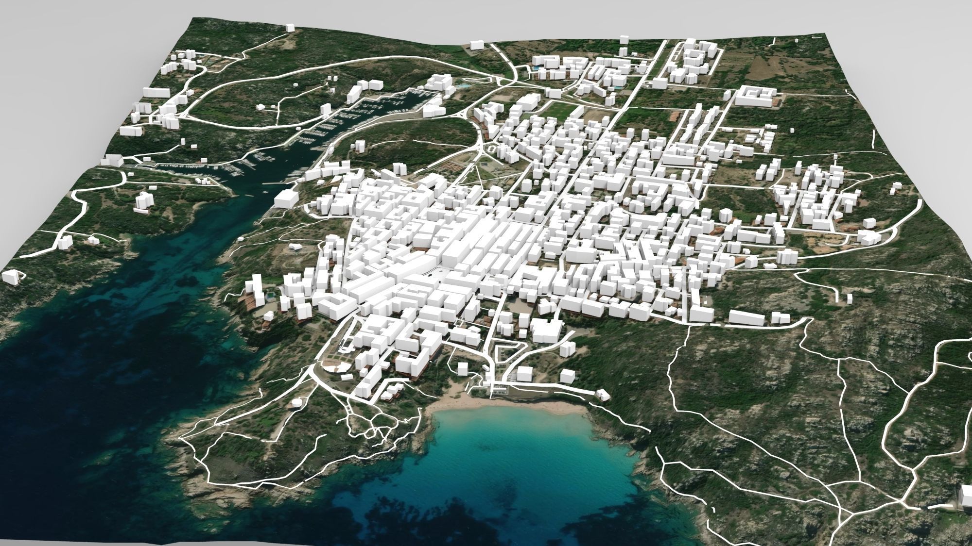 Lungoni Santa Teresa Gallura Sardinia Italy 3D model_2