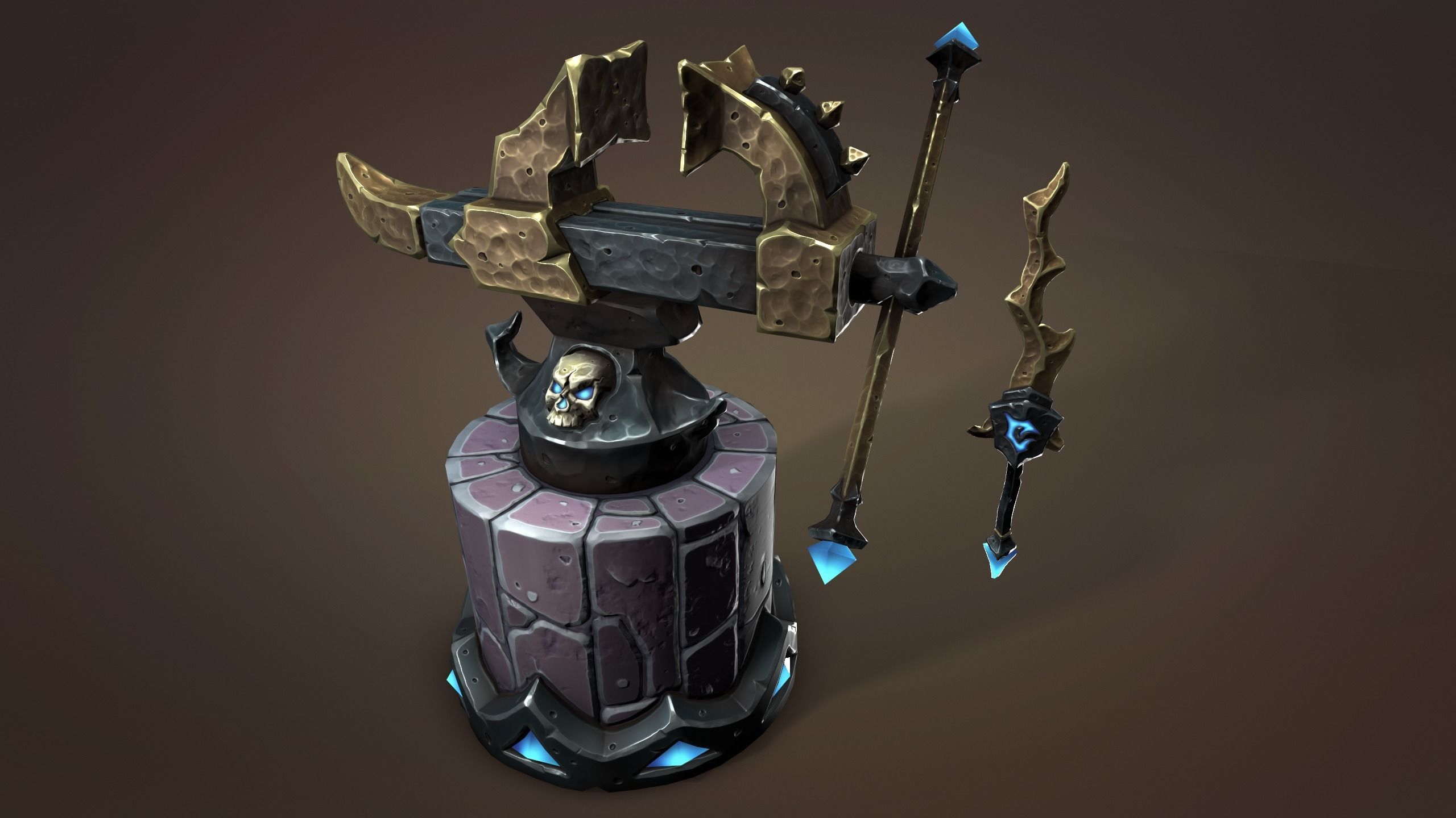 Undead vise and dagger 3d print 3D print model_7