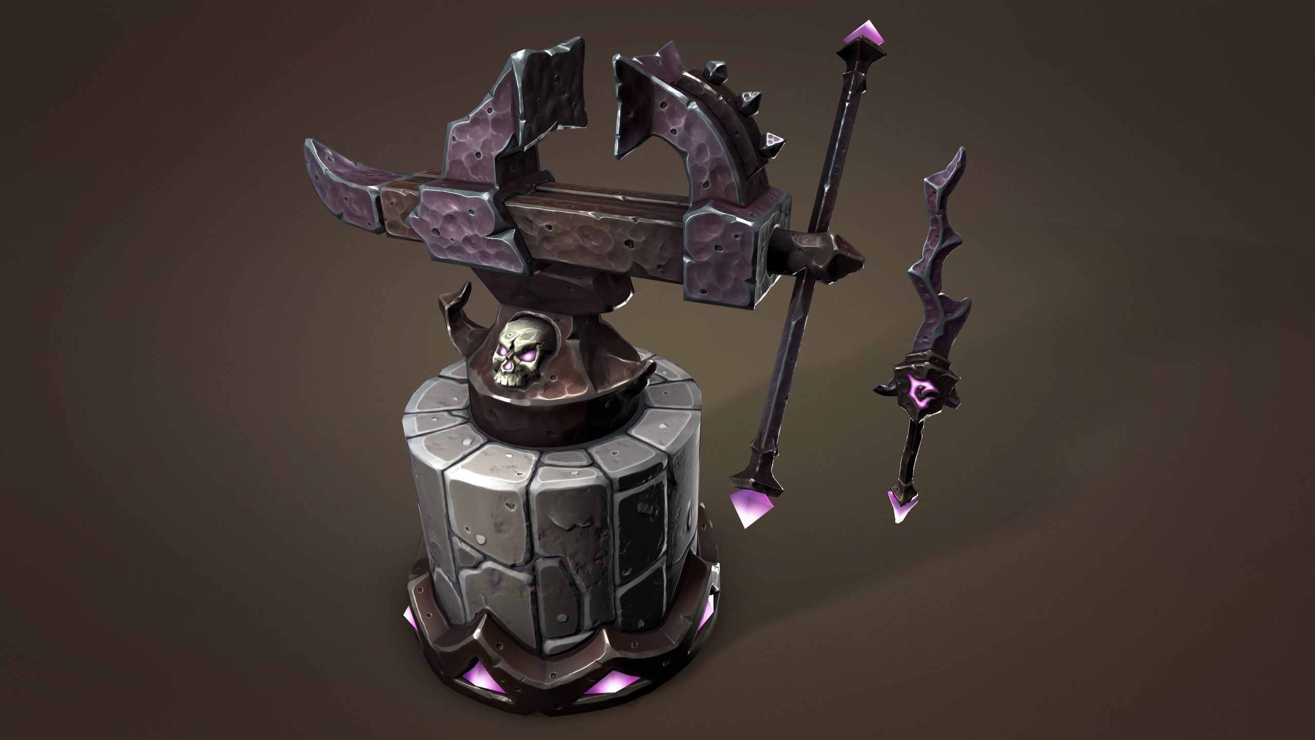 Undead vise and dagger 3d print 3D print model_9