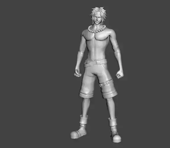 PORTGAS D ACE at MARINEFORD  3D MODEL 3D print model