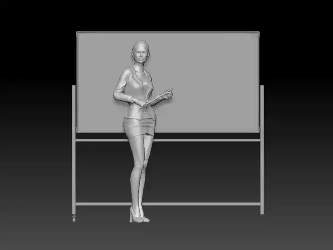 TEACHER GIRL 4 3D print model