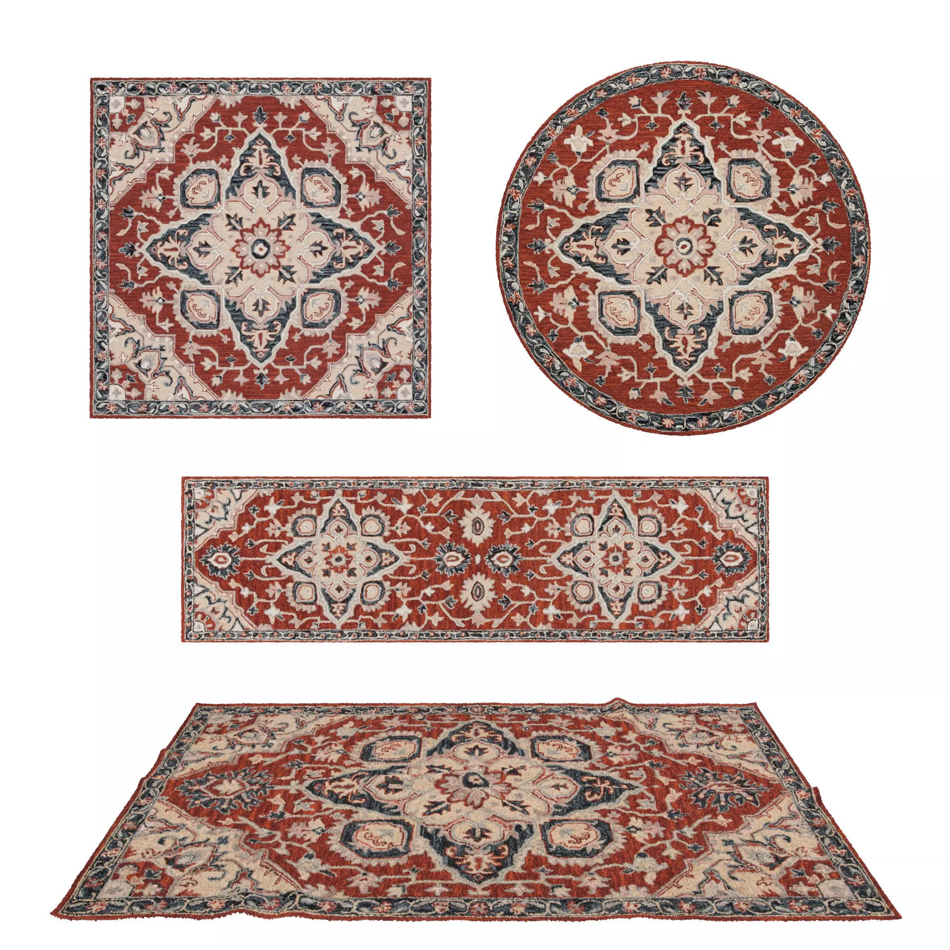 Rugs No 903 Low-poly 3D model_0