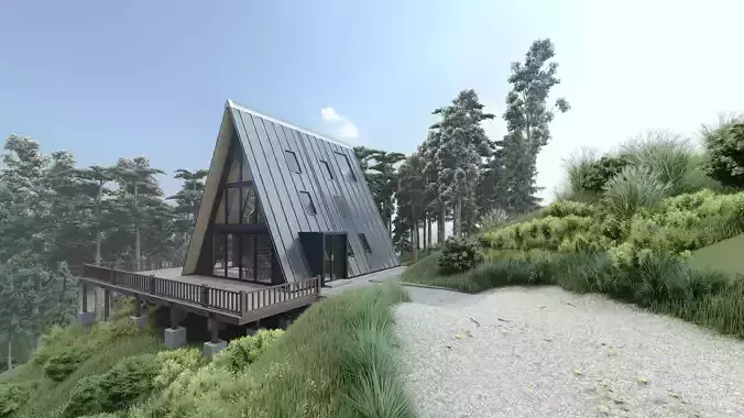 A - Frame tiny house  