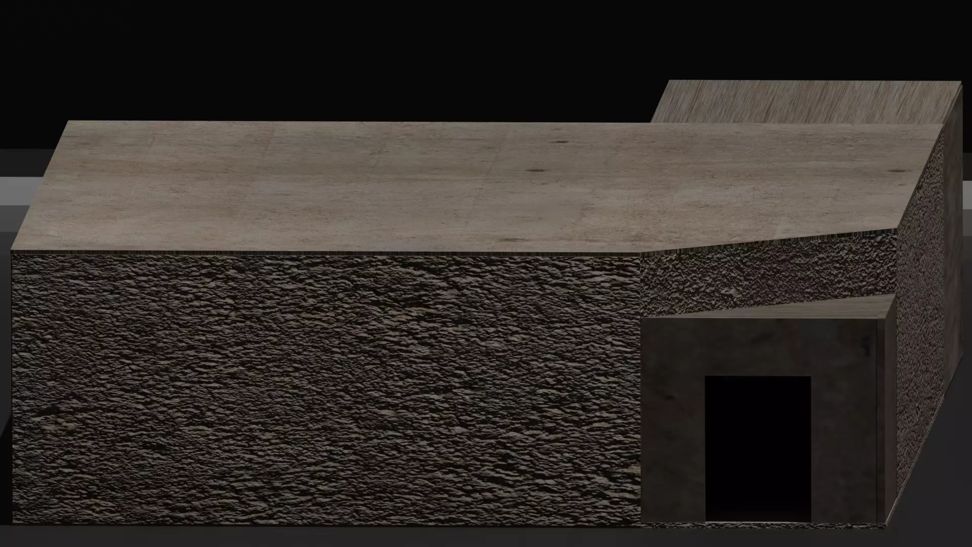 Abandoned Brick Room Free low-poly 3D model