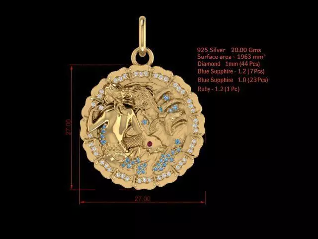 pendant  3D print model_0