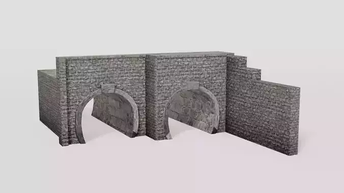 Double railway tunnel