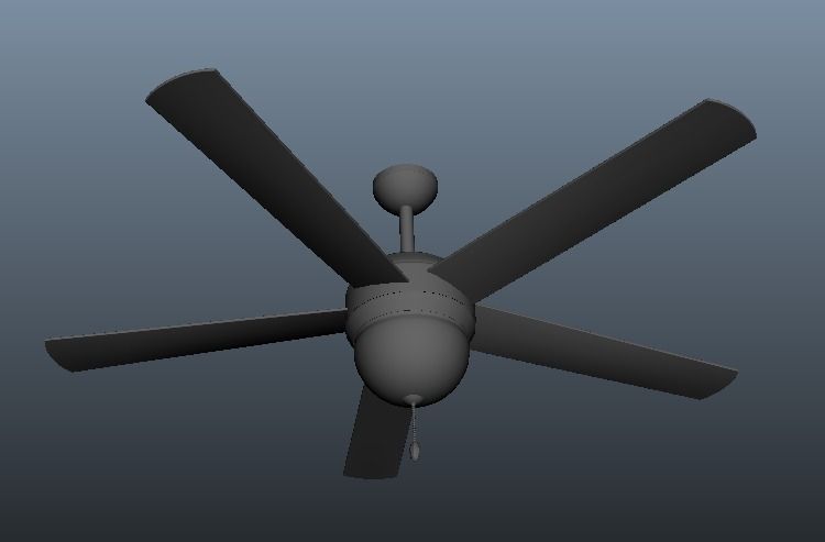 Casablanca Ceiling Fan Free 3D model_0