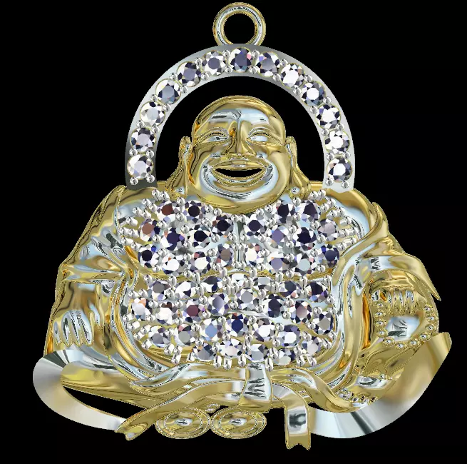 Maitreya buddha pendant 3D print model